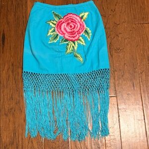 Roja Skirt with Fringe